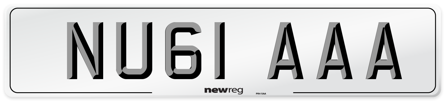 NU61 AAA Number Plate from New Reg